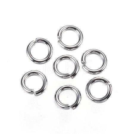 Tarnish Resistant 304 Stainless Steel Open Jump Rings STAS-D448-098P-5mm-1