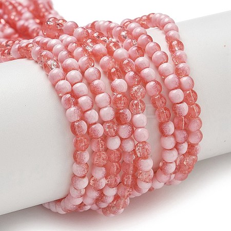 Crackle Glass Beads Strands GLAA-U001-4mm-13-1