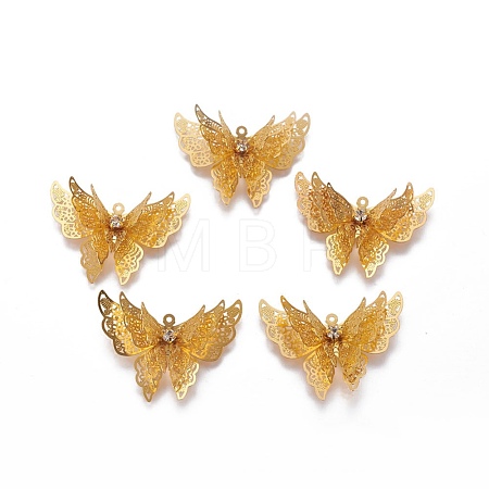 Brass Pendants KK-WH0032-01G-1