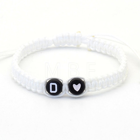 Resin Beads Braided Bead Bracelets FS-WG7326D-04-1