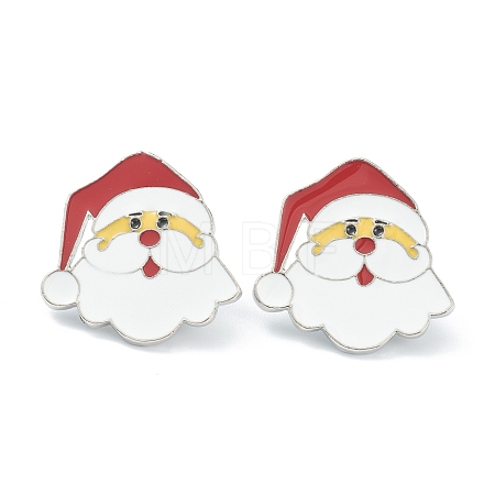 Christmas Themed Alloy Enamel Brooches JEWB-A001-08-1