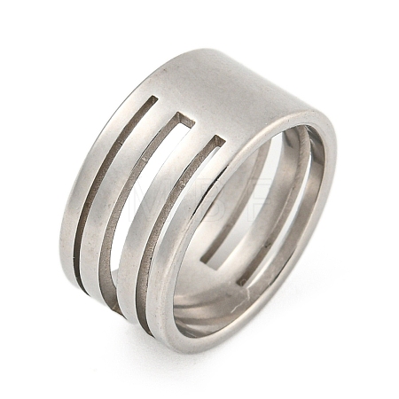 201 Stainless Steel Rings RJEW-A034-10P-1-1