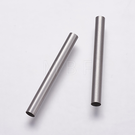 Tarnish Resistant 304 Stainless Steel Tube Beads STAS-P161-02-30mm-1