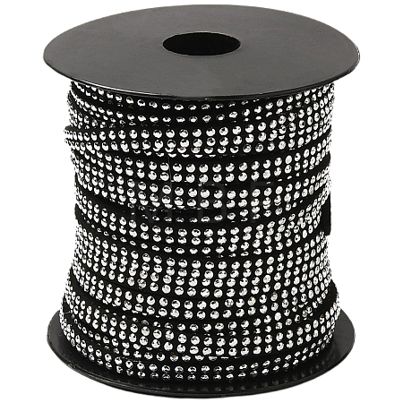 20 Yards Platinum Aluminum Studded Faux Suede Cord LW-CL0001-09-1