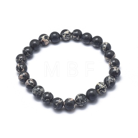 Synthetic Regalite Bead Stretch Bracelets BJEW-K212-C-025-1-1