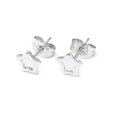 Non-Tarnish 304 Stainless Steel Stud Earring Finding EJEW-I285-30P-1