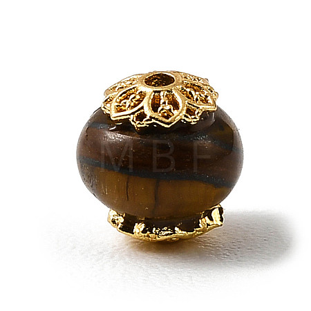 Natural Tiger Eye Beads KK-D262-01G-01-1