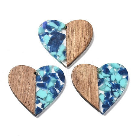 Resin and Walnut Pendants FIND-R051-09H-1