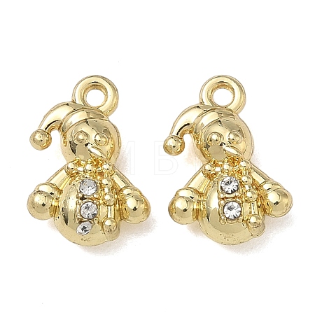 Christmas Alloy Crystal Rhinestone Pendants FIND-L026-01F-G-1