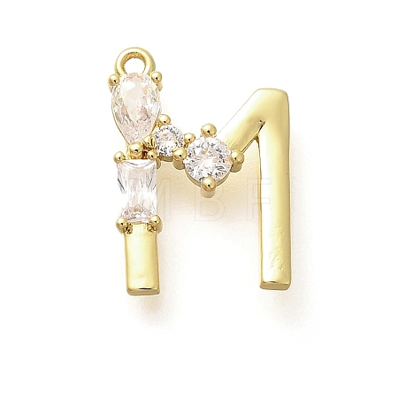 Brass Micro Pave Cubic Zirconia Pendants KK-M310-01G-13-1