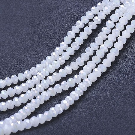 Electroplate Glass Beads Strands EGLA-A044-J1mm-B05-1