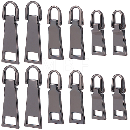 18Pcs 3 Styles Alloy Zipper Pull Tabs FIND-CY0001-83B-1