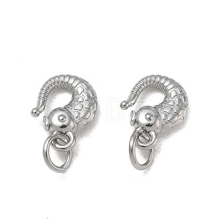 SHEGRACE Fish 304 Stainless Steel S-Hook Clasps SA-CBAF1D5-24P-1
