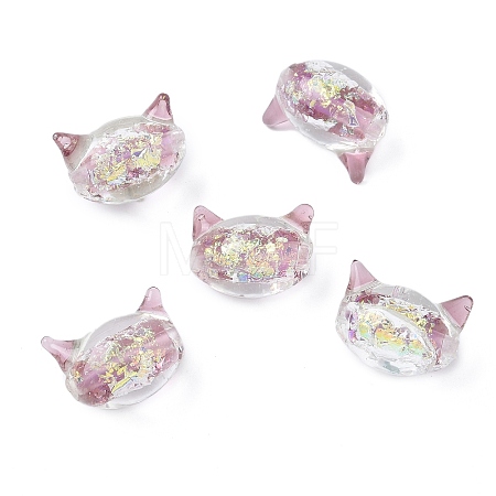 Handmade Foil Lampwork Beads FOIL-Z002-01A-1