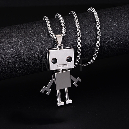 Alloy Pendant 201 Stainless Steel Chain Necklaces for Men FS-WG1D596-09-1
