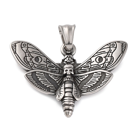 304 Stainless Steel Pendants STAS-P372-01AS-1