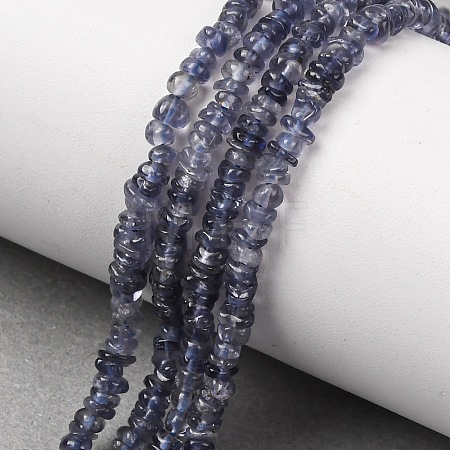 Natural Iolite Beads Strands G-K427-C01-01-1