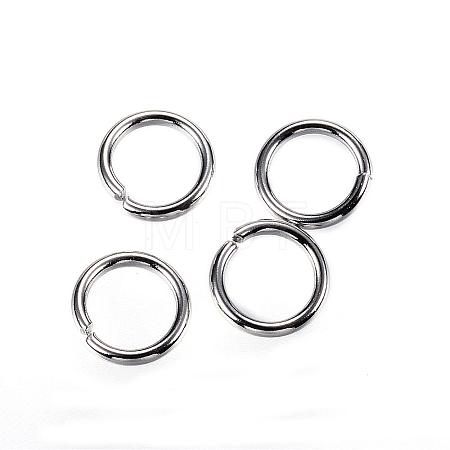 Tarnish Resistant 304 Stainless Steel Open Jump Rings STAS-D448-098P-7mm-1