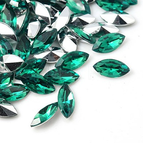 Imitation Taiwan Acrylic Rhinestone Cabochons GACR-A015-18x32mm-09-1