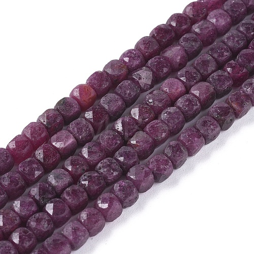 Natural Ruby Beads Strands G-L537-018B-1