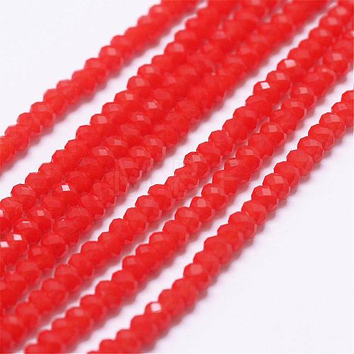 Opaque Glass Beads Strands EGLA-K010-B08-1