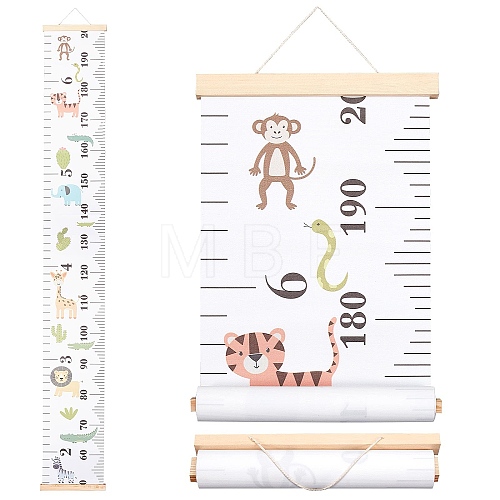 Creative Cartoon Decorative Home Canvas Hanging Height Measurement Ruler HJEW-WH0042-47E-1