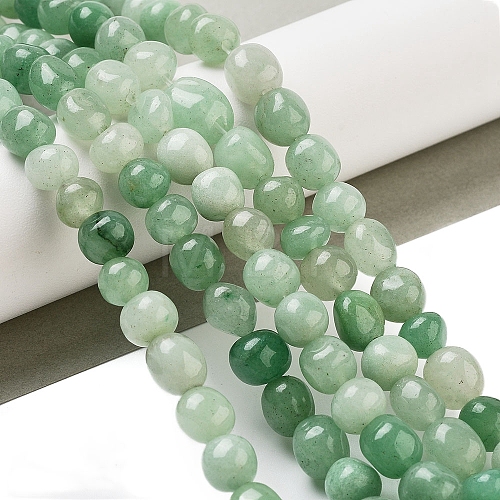 Natural Green Aventurine Beads Strands G-D081-A12-01-1