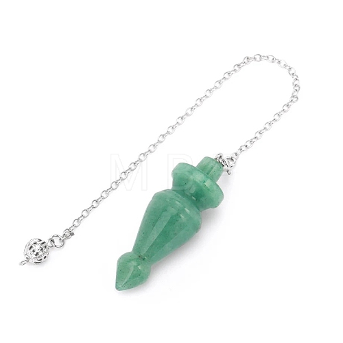 Natural Green Aventurine Dowsing Pendulum Big Pendants PW-WG6D647-06-1