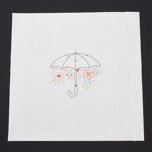 DIY Embroidery Fabric with Eliminable Pattern DIY-P032-B05-1