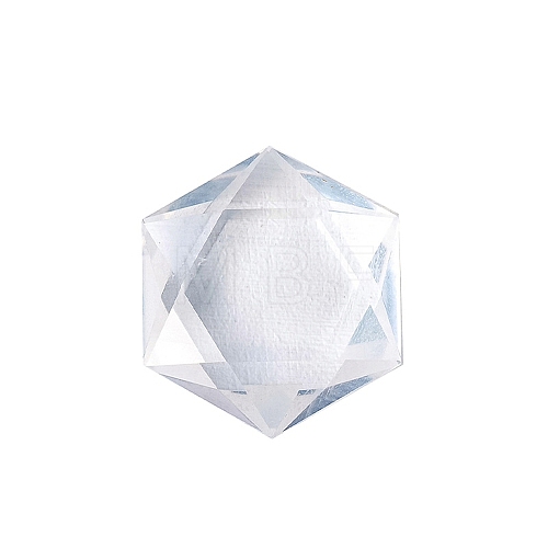 Natural Quartz Crystal Healing Star of David Ornament PW-WG52742-05-1