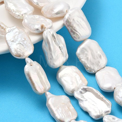 Natural Baroque Keshi Pearl Beads Strands PEAR-P064-01F-04B-01-1