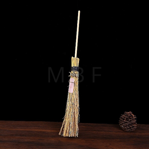 Straw Mini Witch Broom PW-WG1B288-06-1