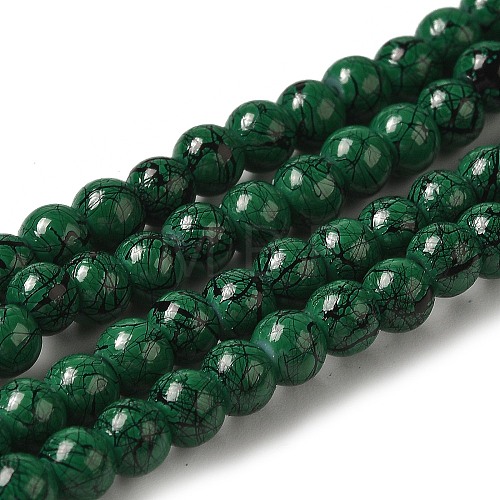 Drawbench Glass Bead Strands GLAD-S074-4mm-B74-1