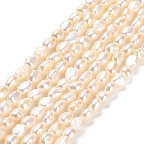 Natural Cultured Freshwater Pearl Beads Strands PEAR-E016-104-1
