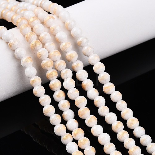 Natural Mashan Jade Beads Strands G-A255-A01-04H-1