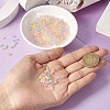  1494Pcs 9 Colors Luminous Transparent Glass Seed Beads GLAA-TA0001-61-13