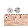 Non-Tarnish 304 Stainless Steel Charms STAS-Q201-T445-10S-4