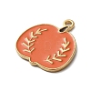 Thanksgiving Day Golden Tone Alloy Enamel Pendants ENAM-M002-01D-G-2