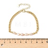 Natural Pearl Beaded Link Bracelets BJEW-A038-02G-5