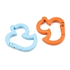 Spray Paint Alloy Spring Gate Rings AL-CBA9266-04-2