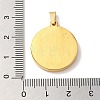 Ion Plating(IP) 304 Stainless Steel Pendant Cabochons Settings STAS-L272-003G-3