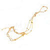 Alloy Satellite Chain Toe Ring Anklets for Women WG61A5F-02-3