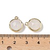 Natural Quartz Crystal Faceted Flat Round Charms G-U028-03G-05-3