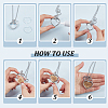 2Pcs Stainless Steel Chain Necklaces NJEW-DR00045-3
