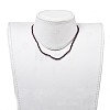 Electroplate Glass Beaded Necklaces NJEW-JN02793-03-4