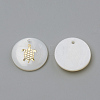 Freshwater Shell Pendants X-SHEL-Q010-005G-2