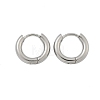 Tarnish Resistant 304 Stainless Steel Huggie Hoop Earrings X-EJEW-F111B-13mm-P-2