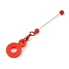 Silicone & Aluminum Beadable Bar Pendant Decorations HJEW-D005-02-2