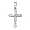 304 Stainless Steel & Glass Pendants STAS-H264-12P-1