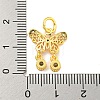 Brass Cubic Zirconia Pendants KKB-L215-036G-3